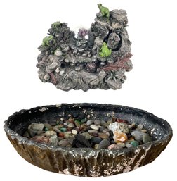 Indoor Tabletop Frog Water Fountain & Basin - #S14-1