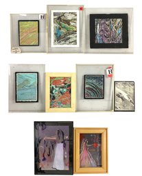 Signed Abstract Color Etchings & Figurative Dance Mixed Media On Paper - # S23-5
