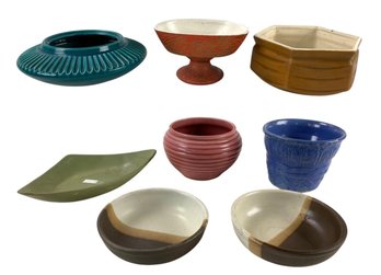 VIntage McCoy & Shawnee USA Ceramic Planters & Sandstone Bowls - #S14-3