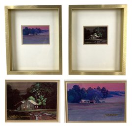Plantation Night Light & Evening Jacaranda Signed Art Prints By Curtis Wilson Cost - #S17-1