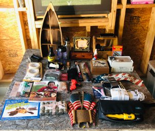 Wood Boat Shelf, Road Emergency Kit, Victorinox Carving Knife, Jewelry Box & More - #GR