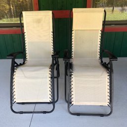 Zero Gravity Reclining Lounge Chairs (Set Of 2) - #FP