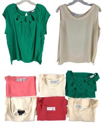 Women's Silk Tops By Anne Klein, Atlantique, Casual Corner & Simply Chloe - #S2-3