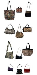 Collection Of Handbags: C. Valentino, Charlie Lapson, Tapestry Bags & More - #S1-5