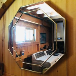 Gold Framed Octagonal Wall Mirror - #LDY