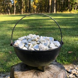 Cast Iron Footed Dutch Oven Cauldron Pot - #BY