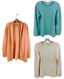 Cashmere Sweater Collection: White & Warren, J. Crew Gustoso & Christopher Fischer - #S17-3