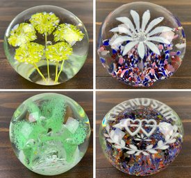 Collection Of Blown Glass Paperweights - #FS-3