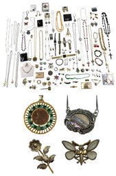 Large Collection Of Costume Jewelry & Wrist Watches - #S19-3