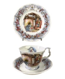 Royal Doulton Brambly Hedge Winter Tea Plate, Teacup & Saucer Set - #FS-5