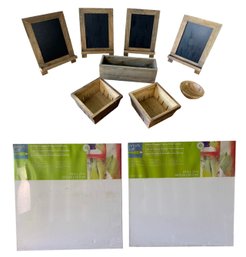 Artist's Canvases, Chalkboard Easels, Wooden Berry Baskets & More - #S13-1