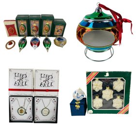 Hallmark Illuminations Ornaments, Mr. Christmas Magic Scene Ornament & More - #S3-1