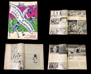 Los Angeles Dodgers World Champions Official 1964 Yearbook (Recaps 1963) - #S9-2