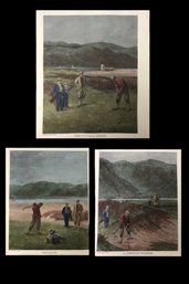 Golf Hand Colored Engraving Reproductions By Old World Prints Ltd. - #S27-2