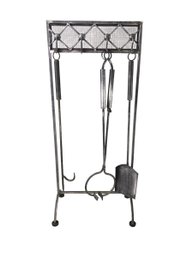 Wrought Iron Fireplace Tool Set - #SR