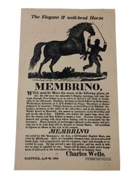 Membrino Woodcut Print By The Farmers' Museum, Cooperstown NY - #S28-2