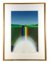 1974 Signed Antonio Peticov Surrealist Lithograph No. 117/150, 'LIGHTFALL' - #SW-1