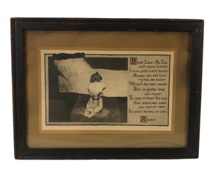 Lords Prayer Engraving, Copyright 1906 E.B. Lane / Published By H.B. Bordan - #S12-5