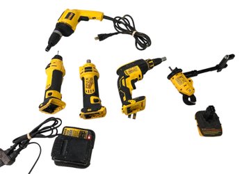 Dewalt: Battery, Battery Adapter, Sheetrock Screw Guns, Rotozips, Drill Attachment Tin Snips - #S2-2