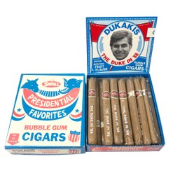 Swell Presidential Favorites Michael Dukakis Bubble Gum Cigars With Original Box - #S3-2