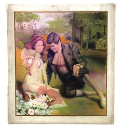Signed Robert Sauber Watercolor Portrait Illustration, 'The Favorite Sister' - #A11