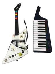 Rockband 3 Wireless Keyboard & Activision Guitar Hero X-Plorer Controller - #S3-2