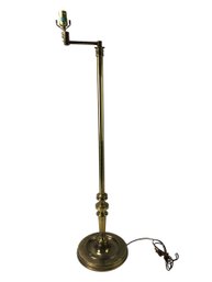 Vintage Brass Swing Arm Floor Lamp - #BT-F
