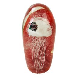 Vintage Jellyfish Glass Paperweight (Designed In Murano, Italy) - #FS-7