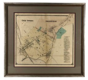 Antique Cold Spring / Nelsonville NY Hand Colored Engraved Map By Beers, Ellis & Soule - #2