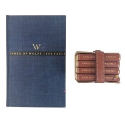 Midget Dictionaries (Printed In Belgium) & Index Of Wolff Type Faces, Copyright 1942 - #S7-3