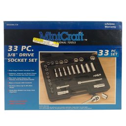 MintCraft 33-Piece 3/8 Inch Drive Socket Set (NEW) - #S5-3
