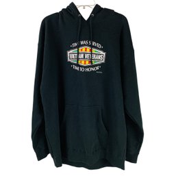 Vietnam Veterens 'Time Was Served Time To Honor' Hoodie (Size XL) - #CR