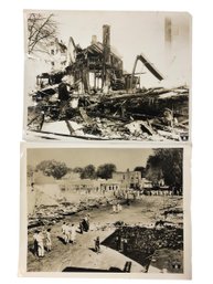 1930s Photographs: Boarding House & Business Ruins After A Fire - #S12-5