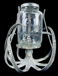 Jimmy Buffett Margaritaville Aluminum Octopus Embossed Glass Beverage Dispenser - #S10-4