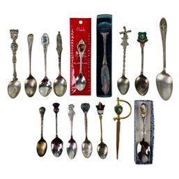 Collection Of Vintage Souvenir Spoons & Letter Opener - #S13-2
