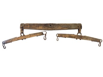 Antique Wood Doubletree Horse Evener - #BR