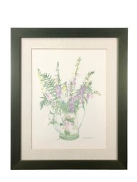 Penny Silverthorne Signed Floral Still Life Framed Print - #A4