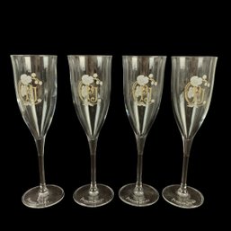 Perrier-Jouet Crystal Champagne Flutes, France (Set Of 4) - #S6-2