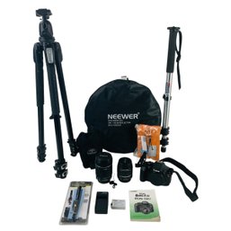 Canon EOS 550D Digital Camera, Canon EFS Lenses, Manfrotto Monopod/Tripod & More - #S11-1