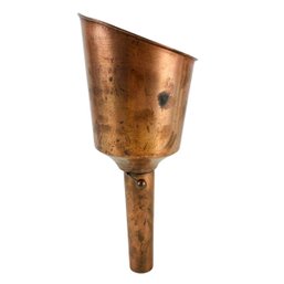 Solid Copper Funnel With Open/Close Release Flap - #S9-3