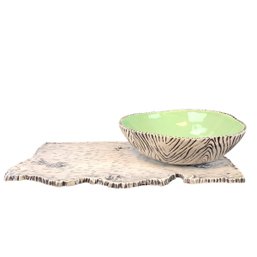 Studio B By Magenta Birchwood Pattern Ceramic Chip & Dip Set - #S10-2