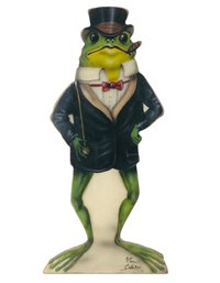 Bonnie Barret Boardwalk Originals Hand Signed Smoking Frog Freestanding Sign - #S16-5