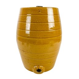 C & J R Price Bristol, England 2- Gallon Honey Glazed Stoneware Beer / Whiskey Barrel - #S8-2
