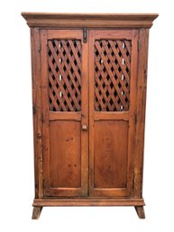 Antique Lattice Front Jelly Cabinet - #FF