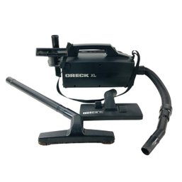 Oreck Super-Deluxe Compact Canister Vacuum Cleaner (WORKS) - #S13-1