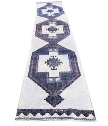 Turkish Hand Knotted Runner - #SR