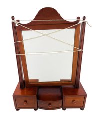 Antique Mahogany Dresser Top Mirror - #W-1