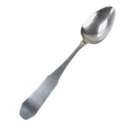 Coin Silver Serving Spoon, Monogram HW - #FS-8