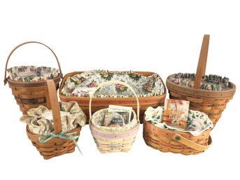 Collection Of Longaberger Baskets: Easter, Tea For Two, Mother's Day Vanity, May Series - #S2-4