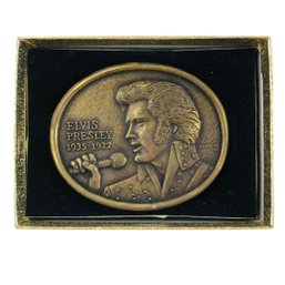 Elvis Presley 1935-1977 First Edition Commemorative Memorial Buckle - #JC-L